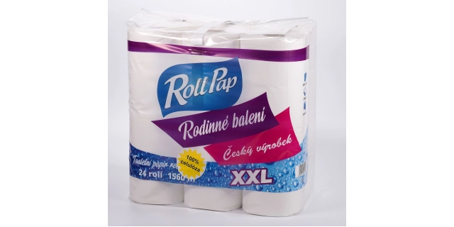 TP Rodinné balení 65 m., 2 vr., 100% Celulóza, bal.24 rolí                                                                                                                                                                                                